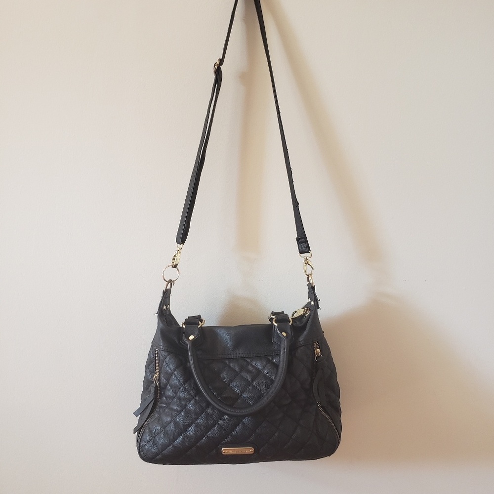 Black Quilted Steve Madden purse